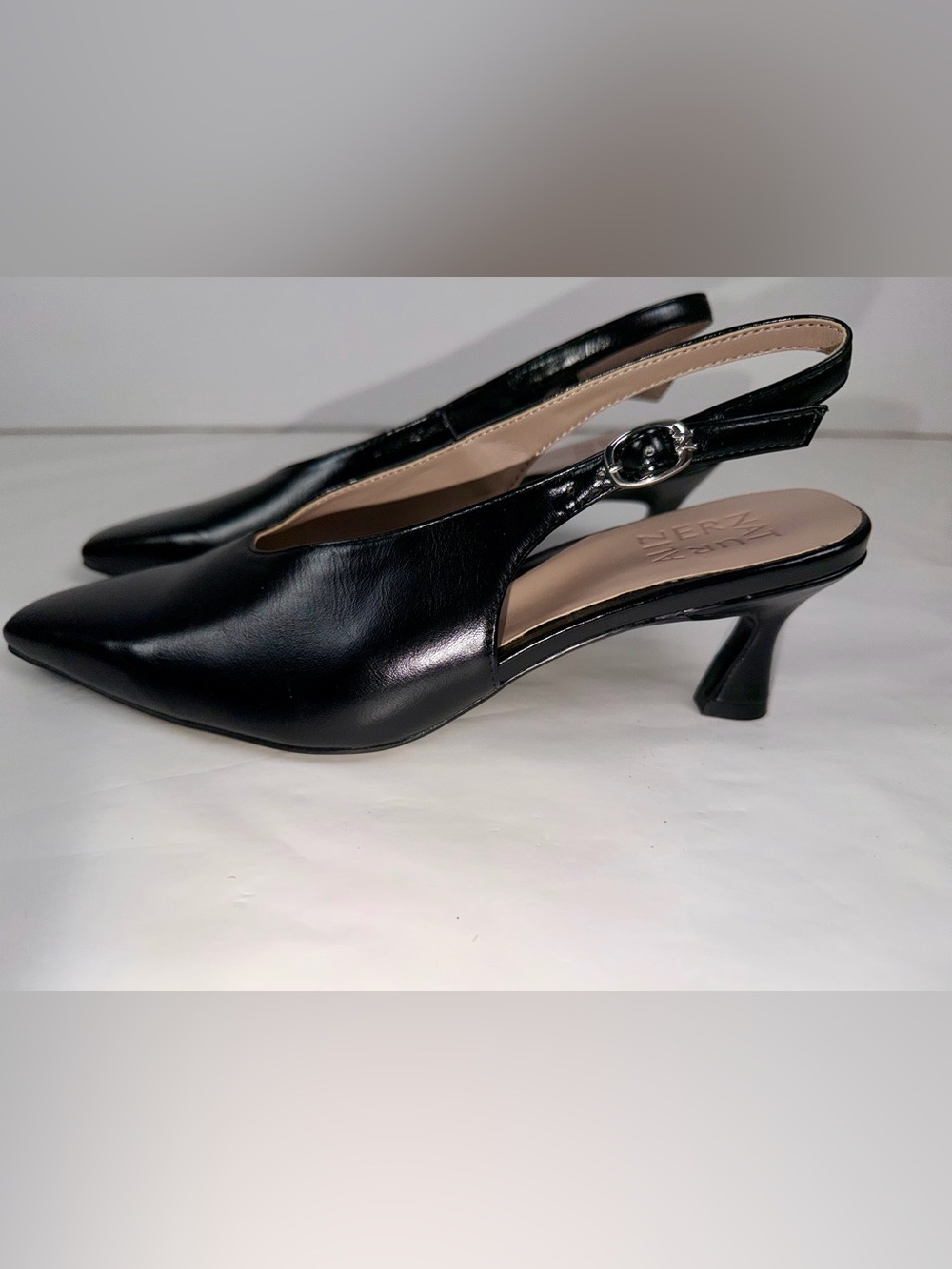 Naturalizer Embry Slingback Heels Black Size 7.5 - Picture 3 of 6